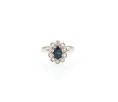 Brillant Saphir Ring - Schmuck