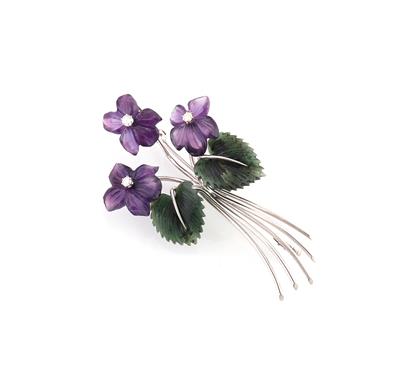 Brillantblütenbrosche - Jewellery