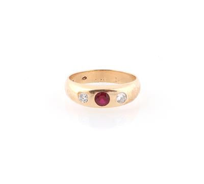 Altschliffdiamant Ring zus. ca. 0,27 ct - Gioielli