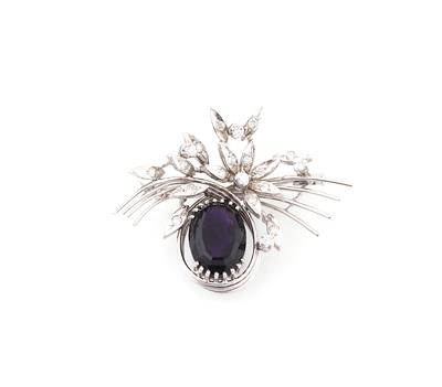 Brillant Amethyst Brosche - Gioielli