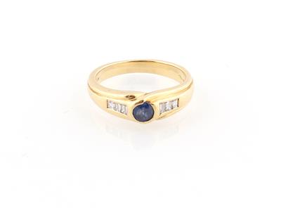 Diamant Saphir Ring - Gioielli