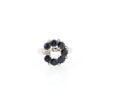 Diamant Saphirring - Schmuck