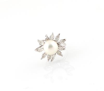 Diamantdamenring zus. ca. 1,00 ct - Gioielli