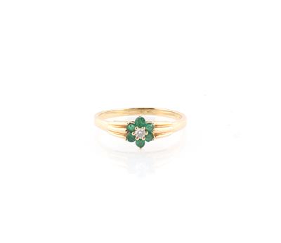 Brillant Smaragd Ring - Schmuck