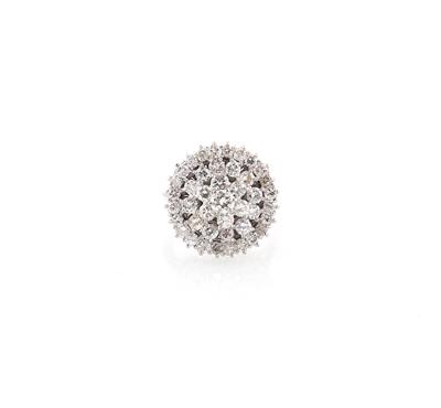 Brillantring zus. ca. 3,80 ct - Klenoty