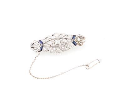 Diamantbrosche zus. ca. 1 ct - Schmuck