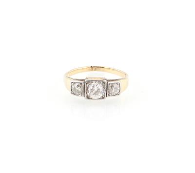 Altschliffbrillant Ring zus. ca. 1 ct - Jewellery