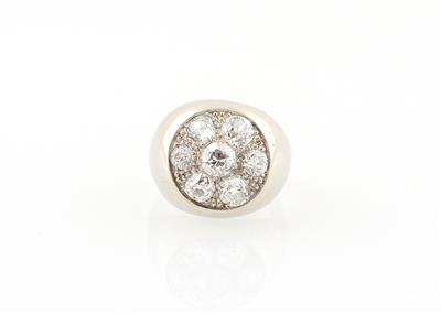 Altschliffdiamant Ring zus. ca. 2 ct - Gioielli