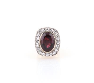 Brillant Granat Ring - Jewellery