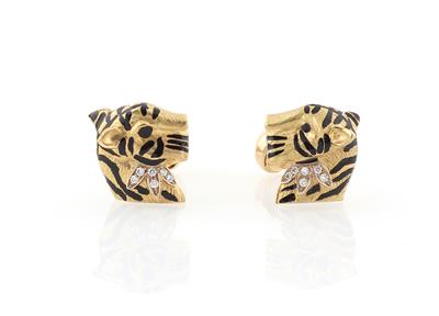 Brillant Manschettenknöpfe Tiger - Jewellery