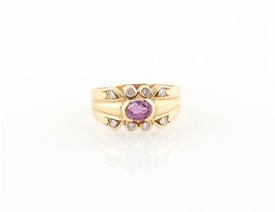 Brillant Rubin Ring - Schmuck