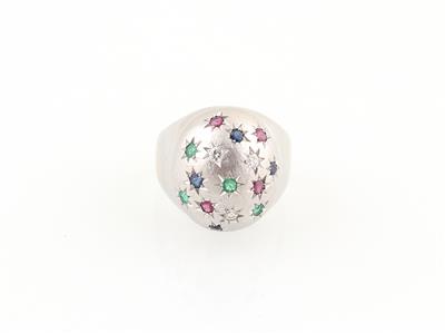 Brillant Farbstein Ring - Schmuck