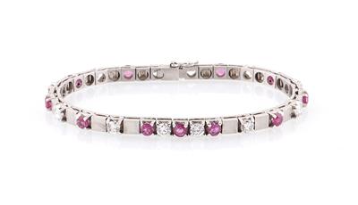 Brillant Rubinarmband - Klenoty