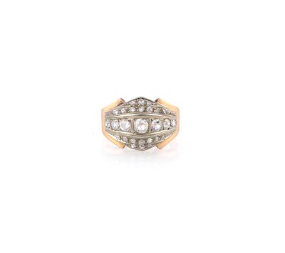 Altschliffdiamant Ring zus. ca. 0,70 ct - Gioielli