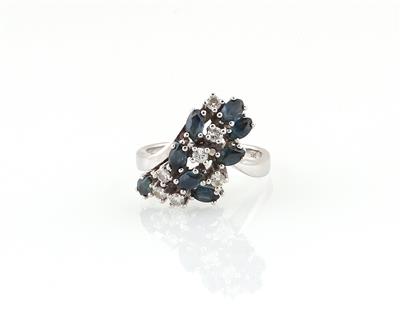 Saphir Brillant Ring - Schmuck