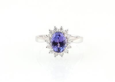 Brillant Tansanit Ring - Gioielli