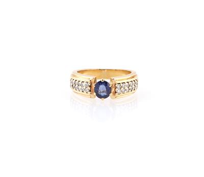 Brillant Saphir Ring - Klenoty