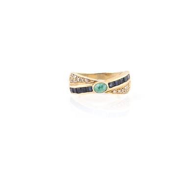 Diamant Farbstein Ring - Schmuck