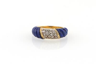 Achtkantdiamant Lapislazuli Ring - Gioielli