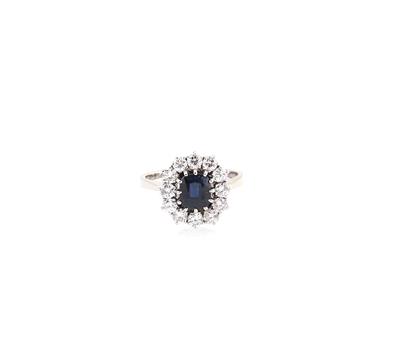 Brillant Saphirring zus. ca. 2,37 ct - Jewellery