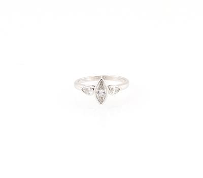 Diamantring zus. ca. 0,80 ct - Jewellery