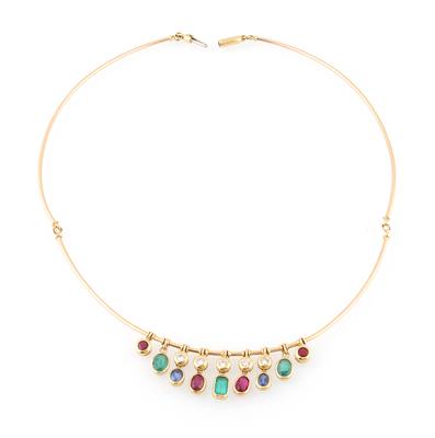 Brillant Farbstein Collier - Jewellery