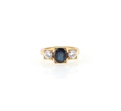 Brillant Saphir Ring - Schmuck