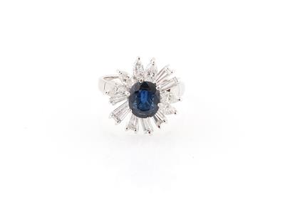 Diamant Saphir Ring - Gioielli