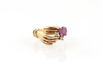 Brillant Rubin Ring - Gioielli