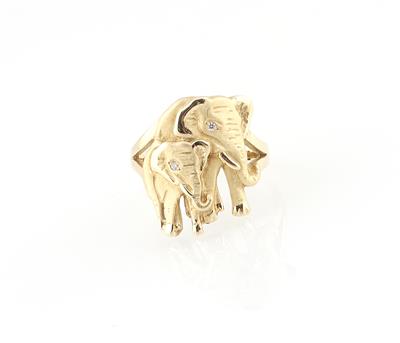 Brillantring Elefant - Jewellery