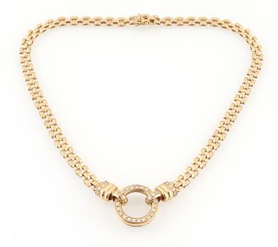 Brillantcollier zus. ca. 0,60 ct - Gioielli