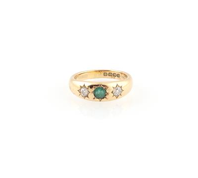 Diamant Smaragd Ring - Gioielli