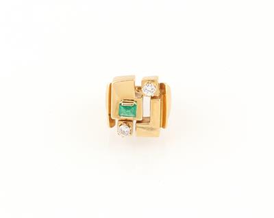 Brillant Smaragd Ring - Schmuck