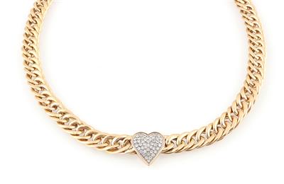 Brillantcollier zus. ca. 1,10 ct - Gioielli