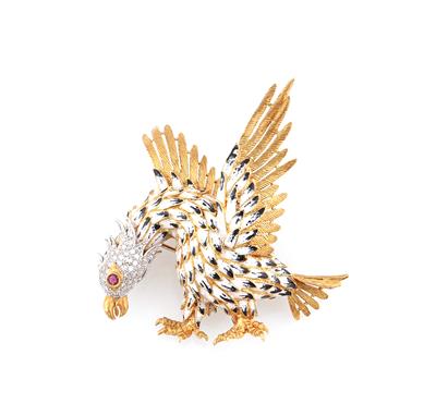 Diamantbrosche Adler - Schmuck