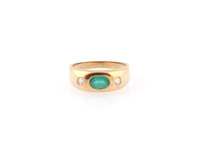 Brillant Smaragd Ring - Jewellery