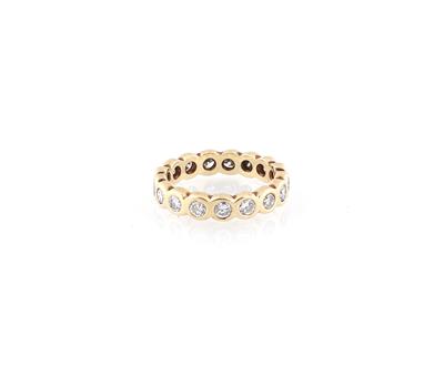 Brillantmemoryring zus. ca. 1,15 ct - Klenoty