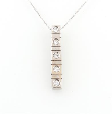 Brillantanhänger zus. ca. 0,60 ct - Jewellery