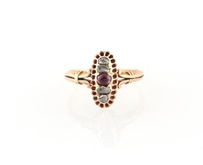 Diamantrauten Rubin Ring - Jewellery