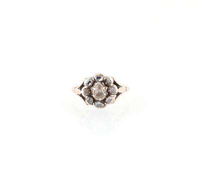 Altschliffdiamant Ring zus. ca. 0,60 ct - Jewellery