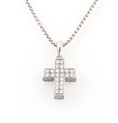 Brillantanhänger Kreuz zus. ca. 1,75 ct - Klenoty