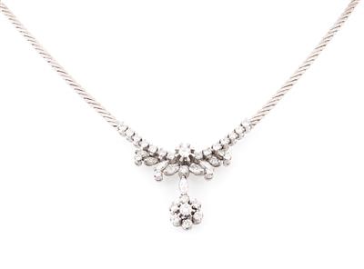 Diamantcollier zus. ca. 2 ct - Jewellery