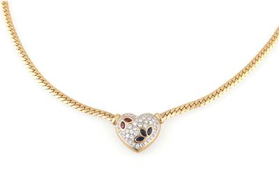 Brillant Farbstein Collier - Jewellery