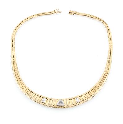 Diamantcollier zus. ca. 0,75 ct - Schmuck