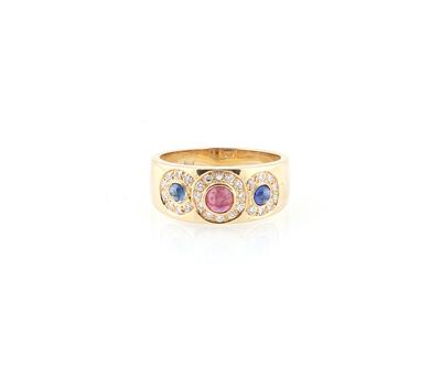 Brillant Farbstein Ring - Jewellery