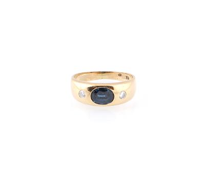 Brillant Saphir Ring - Klenoty