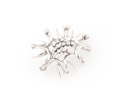 Brillantbrosche zus. ca. 1,45 ct - Schmuck