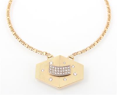 Brillantcollier zus. ca. 0,95 ct - Gioielli