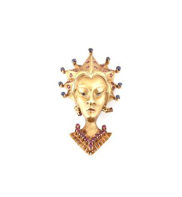 Brosche Maske - Jewellery