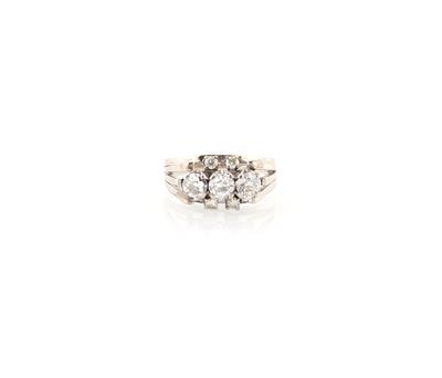 Altschliffdiamant Ring zus. ca. 1,30 ct - Jewellery